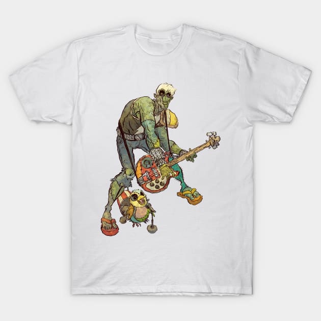 Frankenbass Frankenbird T-Shirt by jesse.lonergan